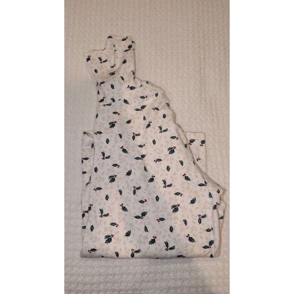 Vintage Willow Bay Christmas Holly With Red Hearts Dots Size 14/16 L Long Sleeve
